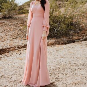 Modest long sleeve maxi dress